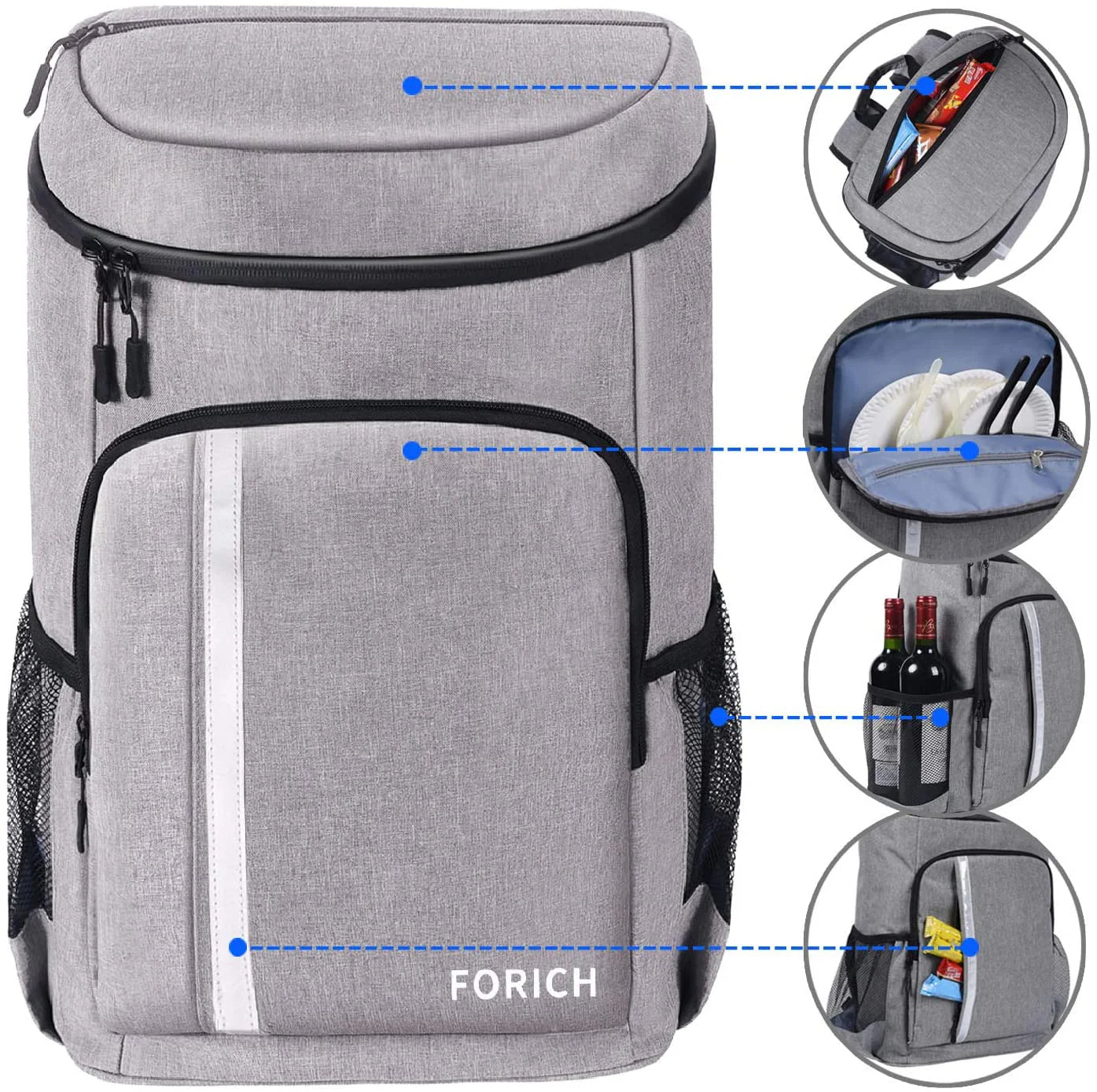 30-Can Leakproof and Waterproof Cooler Backpack | Insulated, Durable Gear for Hiking, Camping & Sailing