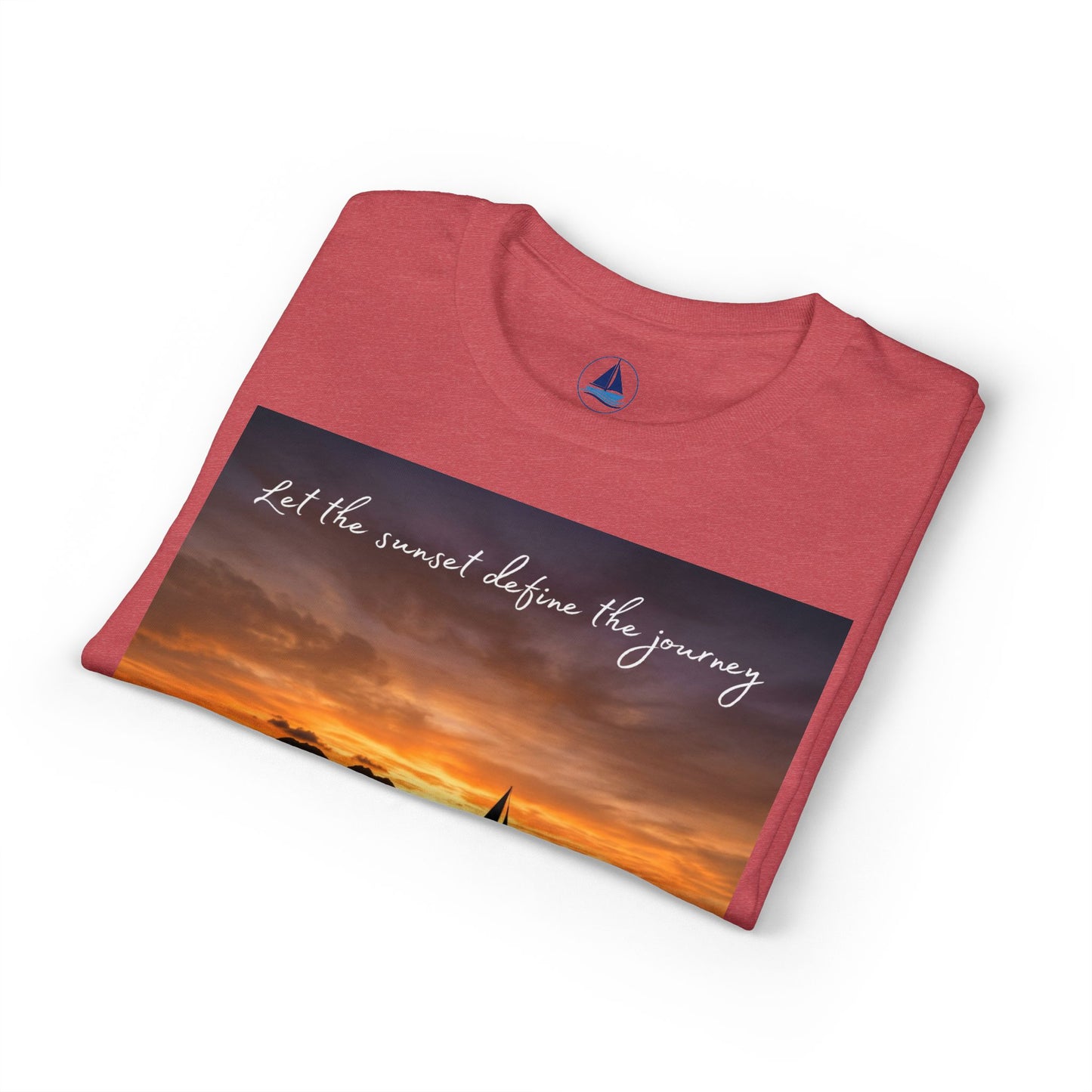 Sailing Sunset T-Shirt | Vintage Yacht Graphic Tee | Nautical Horizon Sailor Gift | Ocean Navigator Apparel | True Sailor Selected Crew