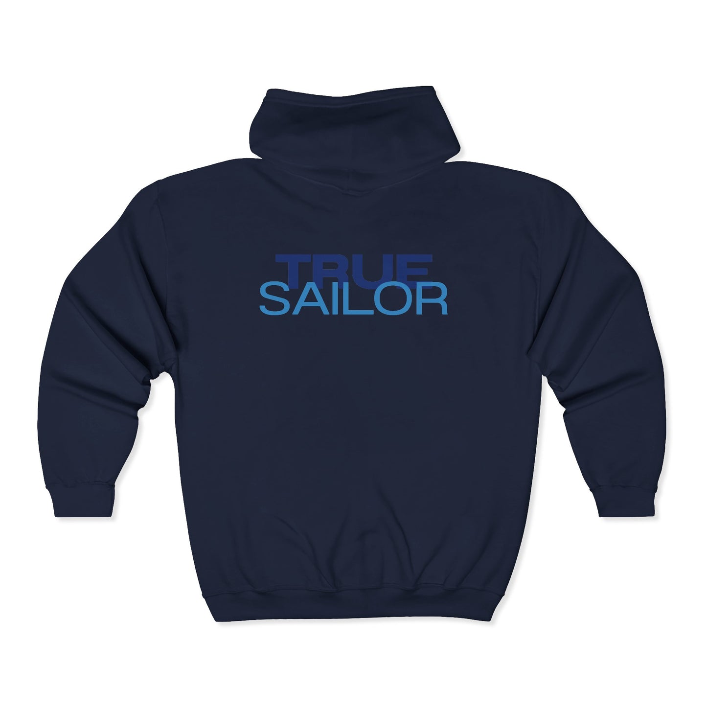 Sailboat Sunset Zip Hoodie — 'True Sailor' Nautical Sailing Jacket