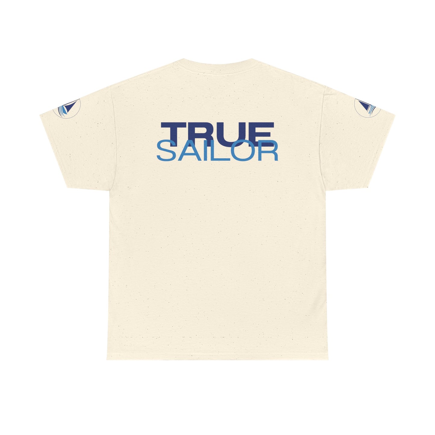 True Sailor Sunset T-Shirt "The Witness of Light" — Sailboat Sunset Graphic Tee with "True Sailor" Back