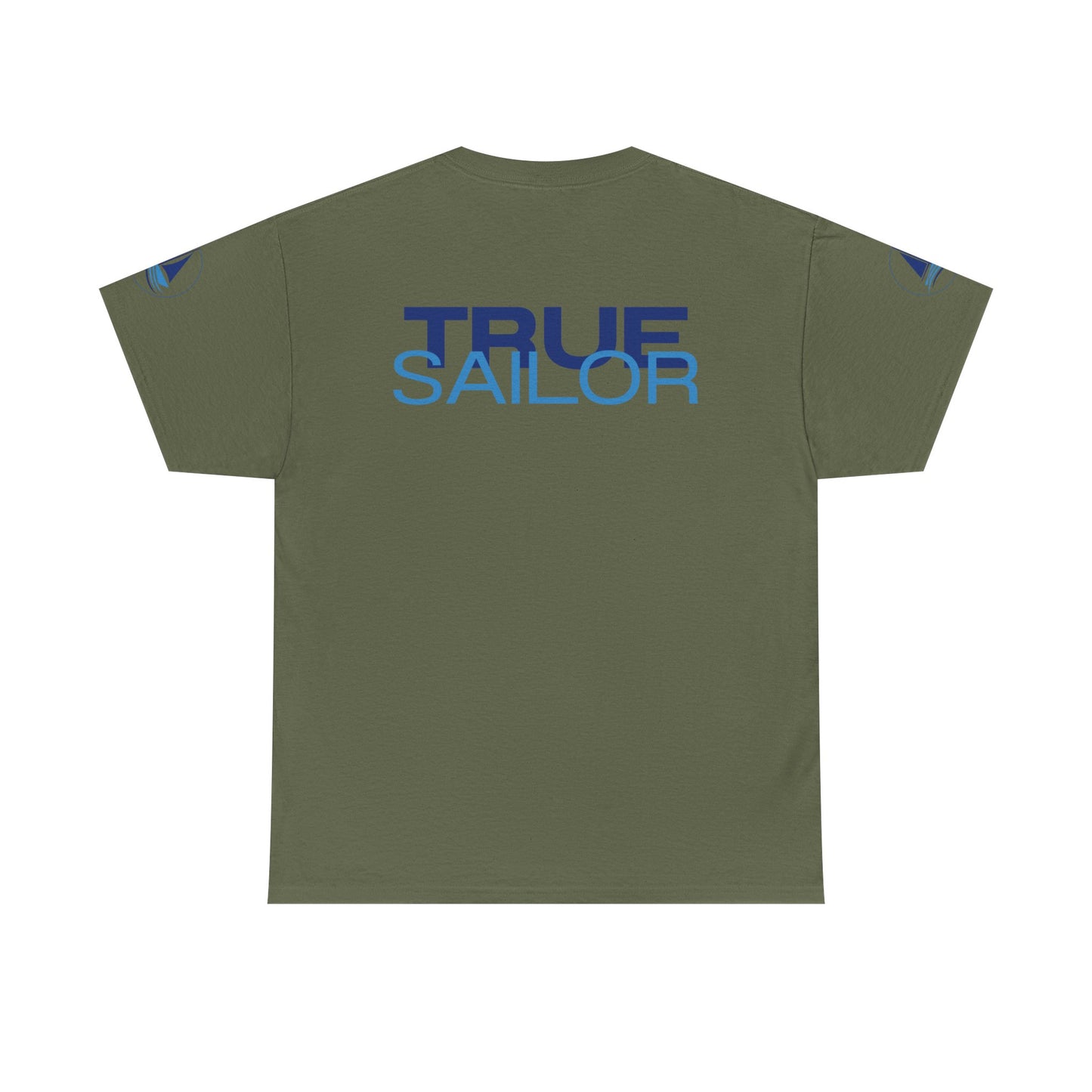 True Sailor Sunset T-Shirt "The Witness of Light" — Sailboat Sunset Graphic Tee with "True Sailor" Back