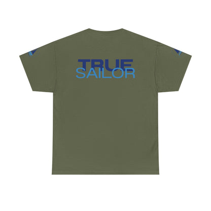 True Sailor Sunset T-Shirt "The Witness of Light" — Sailboat Sunset Graphic Tee with "True Sailor" Back