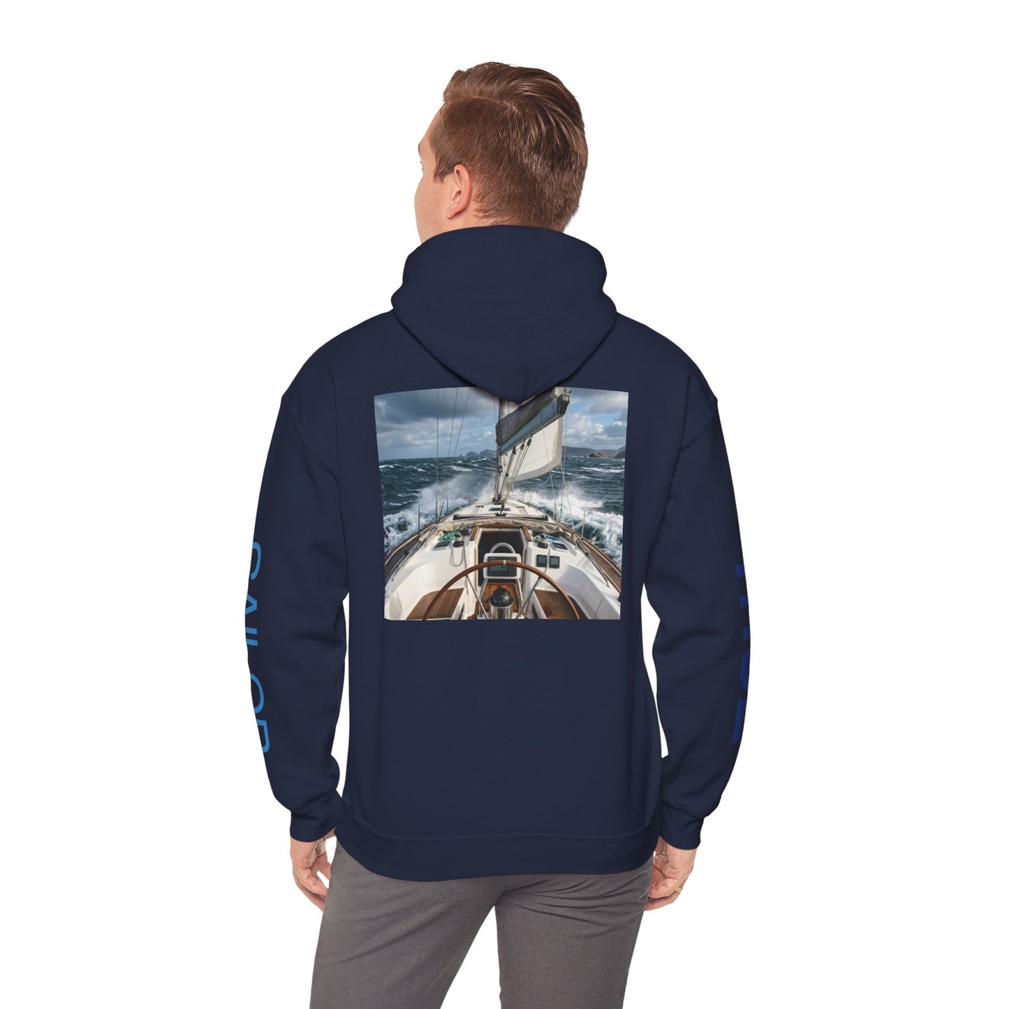 Sailor True Hoodie — Nautical Sailing Graphic Hooded Sweatshirt