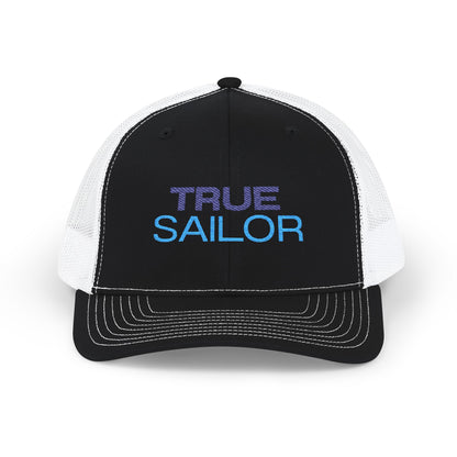 Nautical Snapback Trucker Cap - Sailboat Helm Mesh Hat - Sailing Gift for Men - Ocean Horizon Snapback - Premium Yacht Captain Boating Apparel