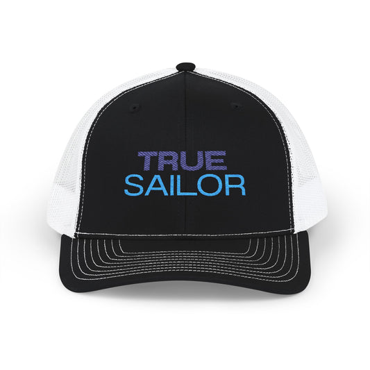 Nautical Snapback Trucker Cap - Sailboat Helm Mesh Hat - Sailing Gift for Men - Ocean Horizon Snapback - Premium Yacht Captain Boating Apparel