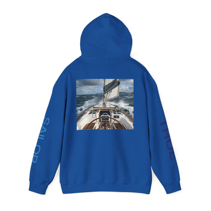 Sailor True Hoodie — Nautical Sailing Graphic Hooded Sweatshirt