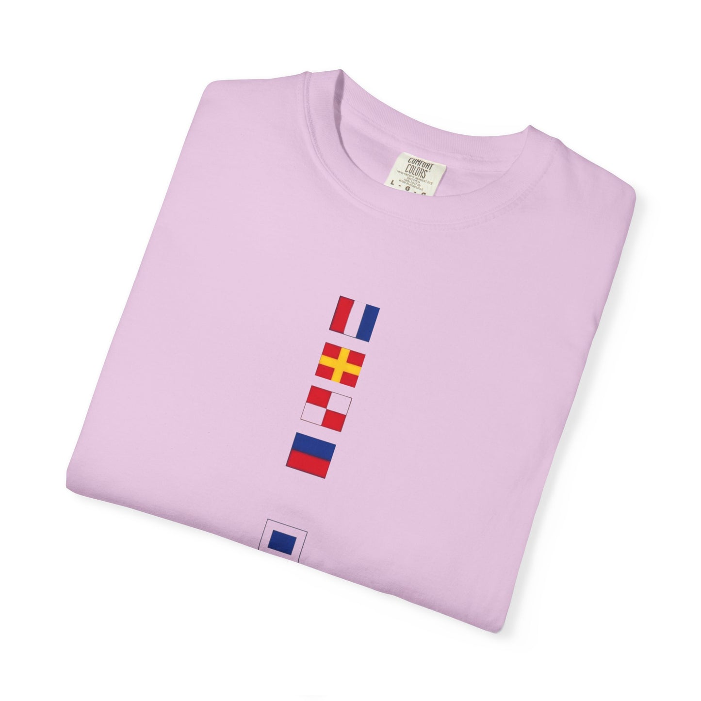 Nautical Signal Flag T-Shirt | Maritime Alphabet Graphic Tee | International Code Flags Shirt | Sailing Yacht Gift | Selected Crew Apparel