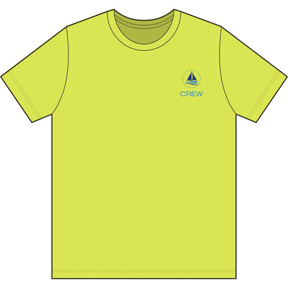 Crew Performance Tee - Nautical Sailboat Athletic Shirt - Sailing Gift for Men/Women - Matching Boat Crew Apparel - Moisture Wicking UV Sun Protection Shirt