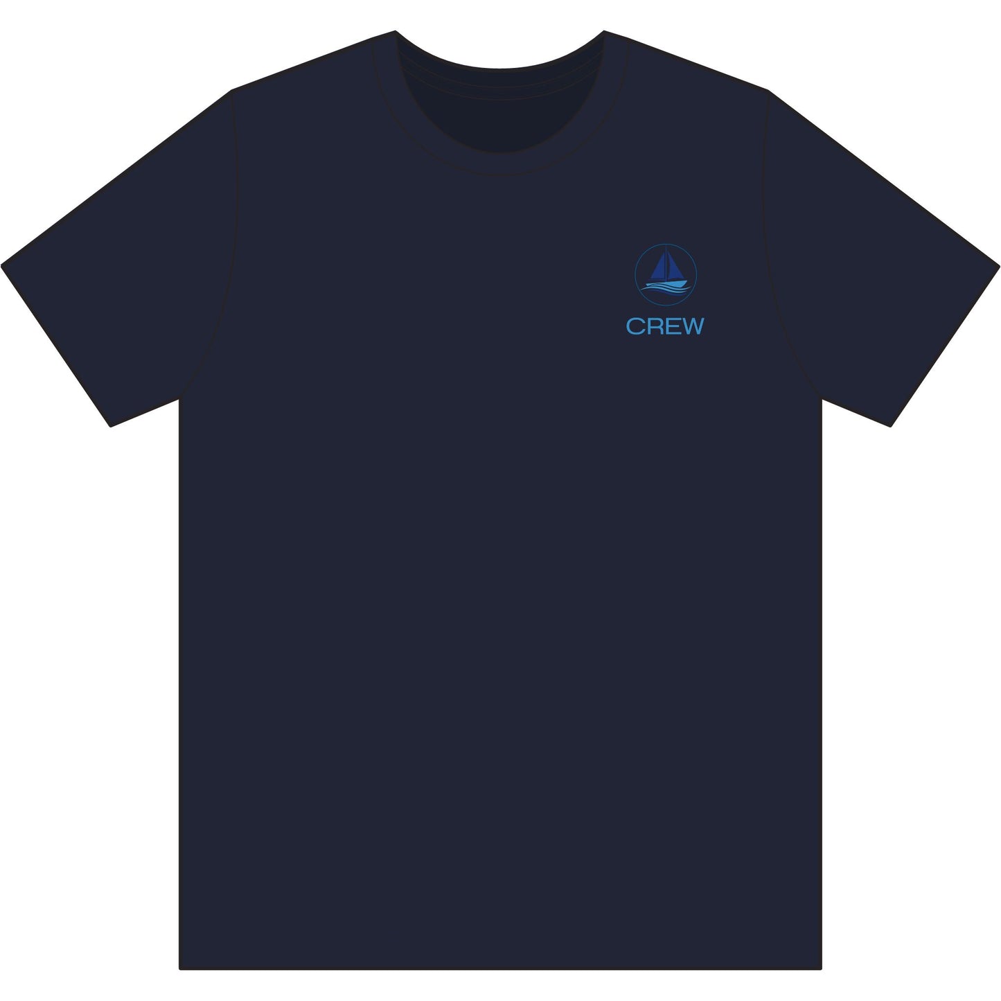 Crew Performance Tee - Nautical Sailboat Athletic Shirt - Sailing Gift for Men/Women - Matching Boat Crew Apparel - Moisture Wicking UV Sun Protection Shirt