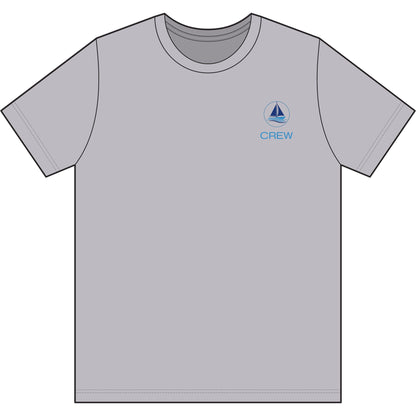 Crew Performance Tee - Nautical Sailboat Athletic Shirt - Sailing Gift for Men/Women - Matching Boat Crew Apparel - Moisture Wicking UV Sun Protection Shirt