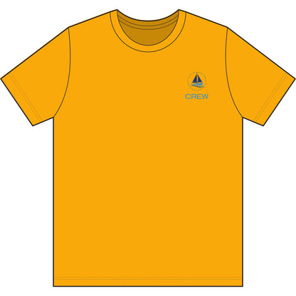 Crew Performance Tee - Nautical Sailboat Athletic Shirt - Sailing Gift for Men/Women - Matching Boat Crew Apparel - Moisture Wicking UV Sun Protection Shirt