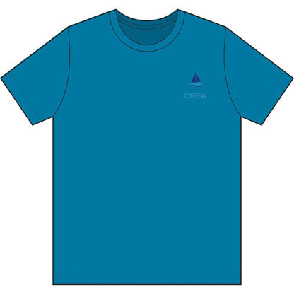 Crew Performance Tee - Nautical Sailboat Athletic Shirt - Sailing Gift for Men/Women - Matching Boat Crew Apparel - Moisture Wicking UV Sun Protection Shirt