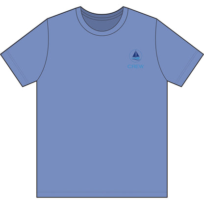 Crew Performance Tee - Nautical Sailboat Athletic Shirt - Sailing Gift for Men/Women - Matching Boat Crew Apparel - Moisture Wicking UV Sun Protection Shirt
