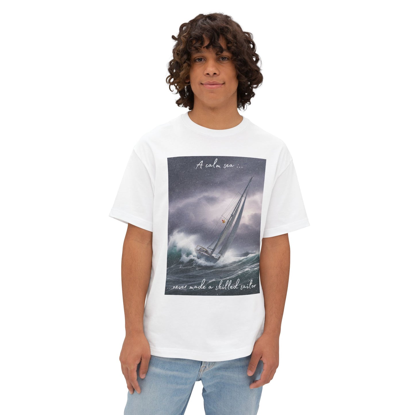 Unisex Nautical T-Shirt - "Skilled Sailor" Graphic Art
