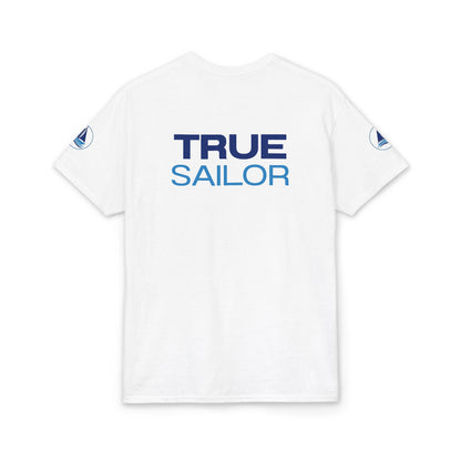 Sailing Sunset T-Shirt | Vintage Yacht Graphic Tee | Nautical Horizon Sailor Gift | Ocean Navigator Apparel | True Sailor Selected Crew