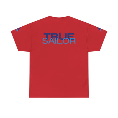 True Sailor Sunset T-Shirt "The Witness of Light" — Sailboat Sunset Graphic Tee with "True Sailor" Back