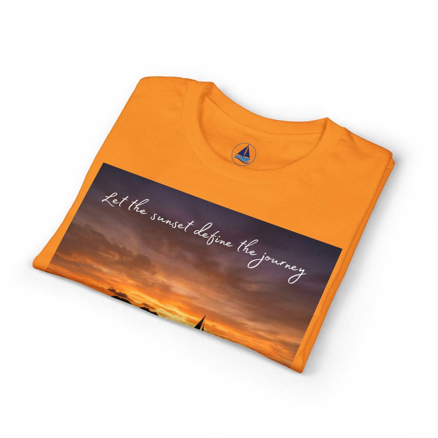 Sailing Sunset T-Shirt | Vintage Yacht Graphic Tee | Nautical Horizon Sailor Gift | Ocean Navigator Apparel | True Sailor Selected Crew