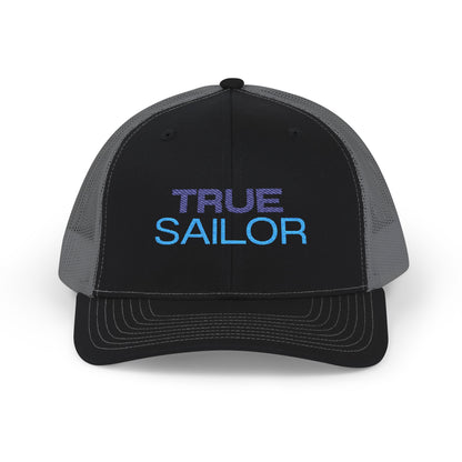 Nautical Snapback Trucker Cap - Sailboat Helm Mesh Hat - Sailing Gift for Men - Ocean Horizon Snapback - Premium Yacht Captain Boating Apparel