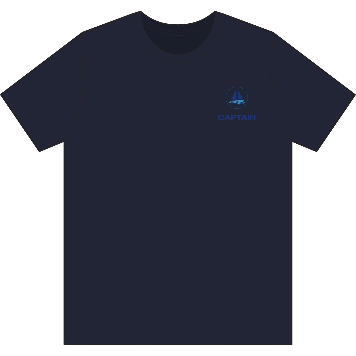 Captain Performance Tee | Nautical Sailboat|Logo Athletic Shirt | Sailing Gift for Men/Women | Moisture Wicking Ocean Apparel | UV Sun Protection Skipper Shirt