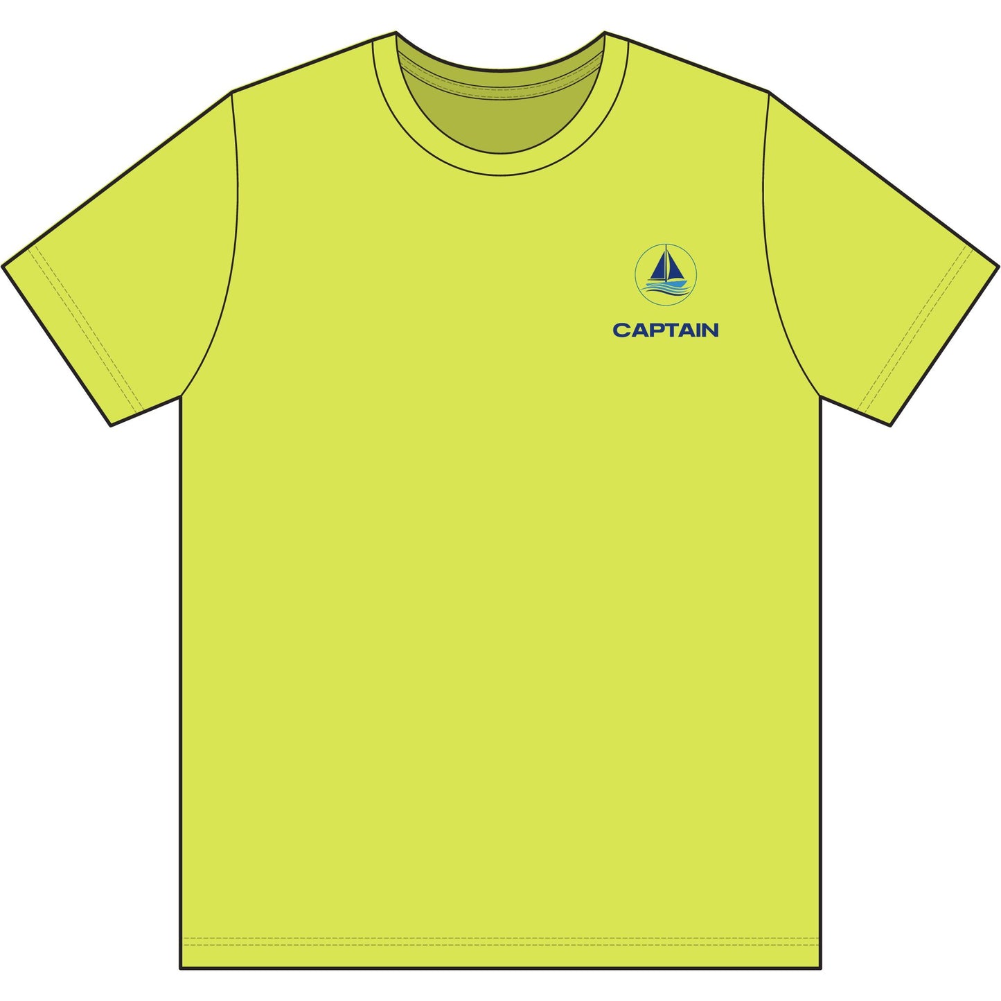 Captain Performance Tee | Nautical Sailboat|Logo Athletic Shirt | Sailing Gift for Men/Women | Moisture Wicking Ocean Apparel | UV Sun Protection Skipper Shirt