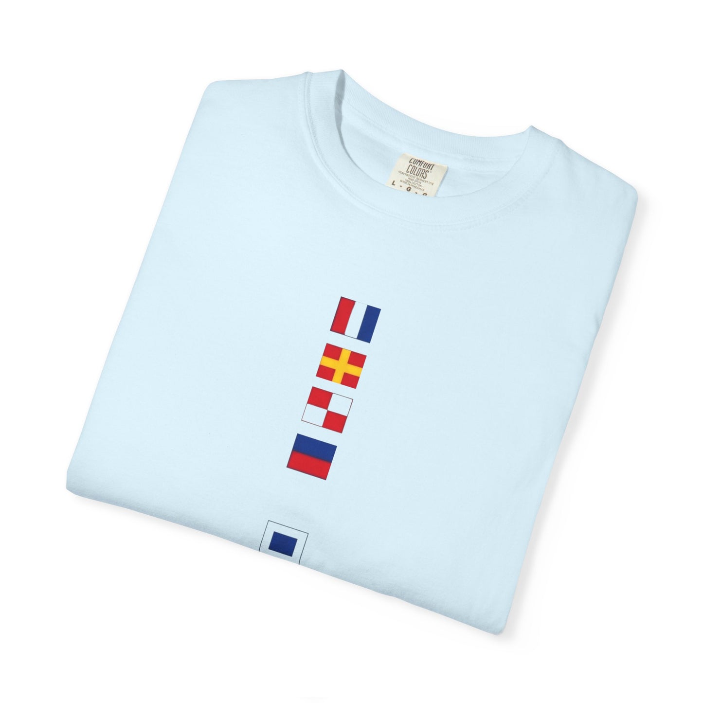Nautical Signal Flag T-Shirt | Maritime Alphabet Graphic Tee | International Code Flags Shirt | Sailing Yacht Gift | Selected Crew Apparel