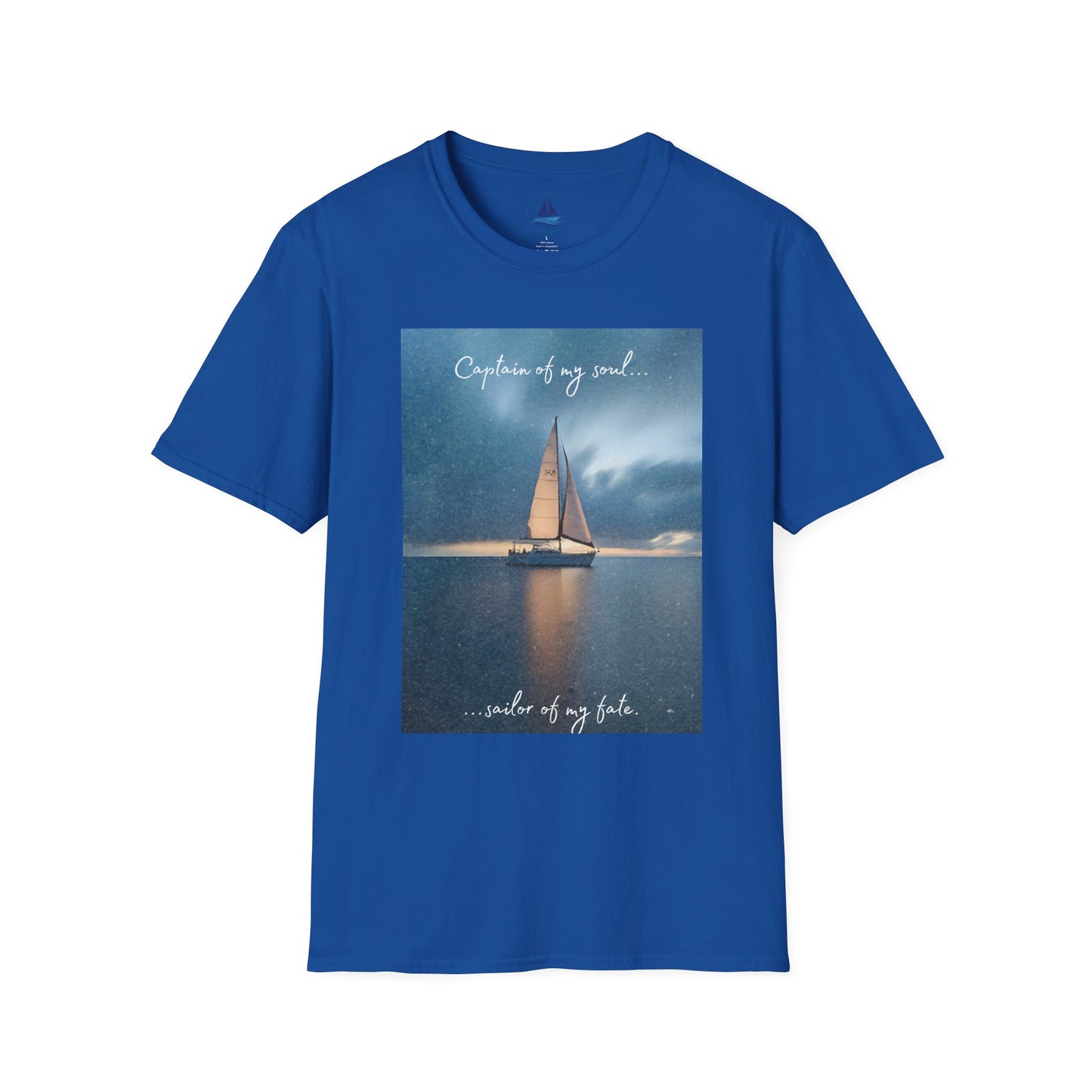 Sailboat Sunset T-Shirt – “Captains of my soul…sailor of my fate” Nautical Graphic Tee