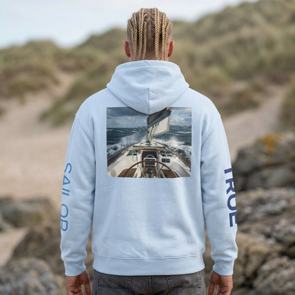 Sailor True Hoodie — Nautical Sailing Graphic Hooded Sweatshirt