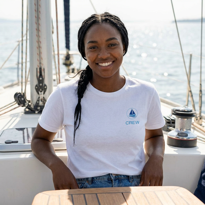 Crew Performance Tee - Nautical Sailboat Athletic Shirt - Sailing Gift for Men/Women - Matching Boat Crew Apparel - Moisture Wicking UV Sun Protection Shirt