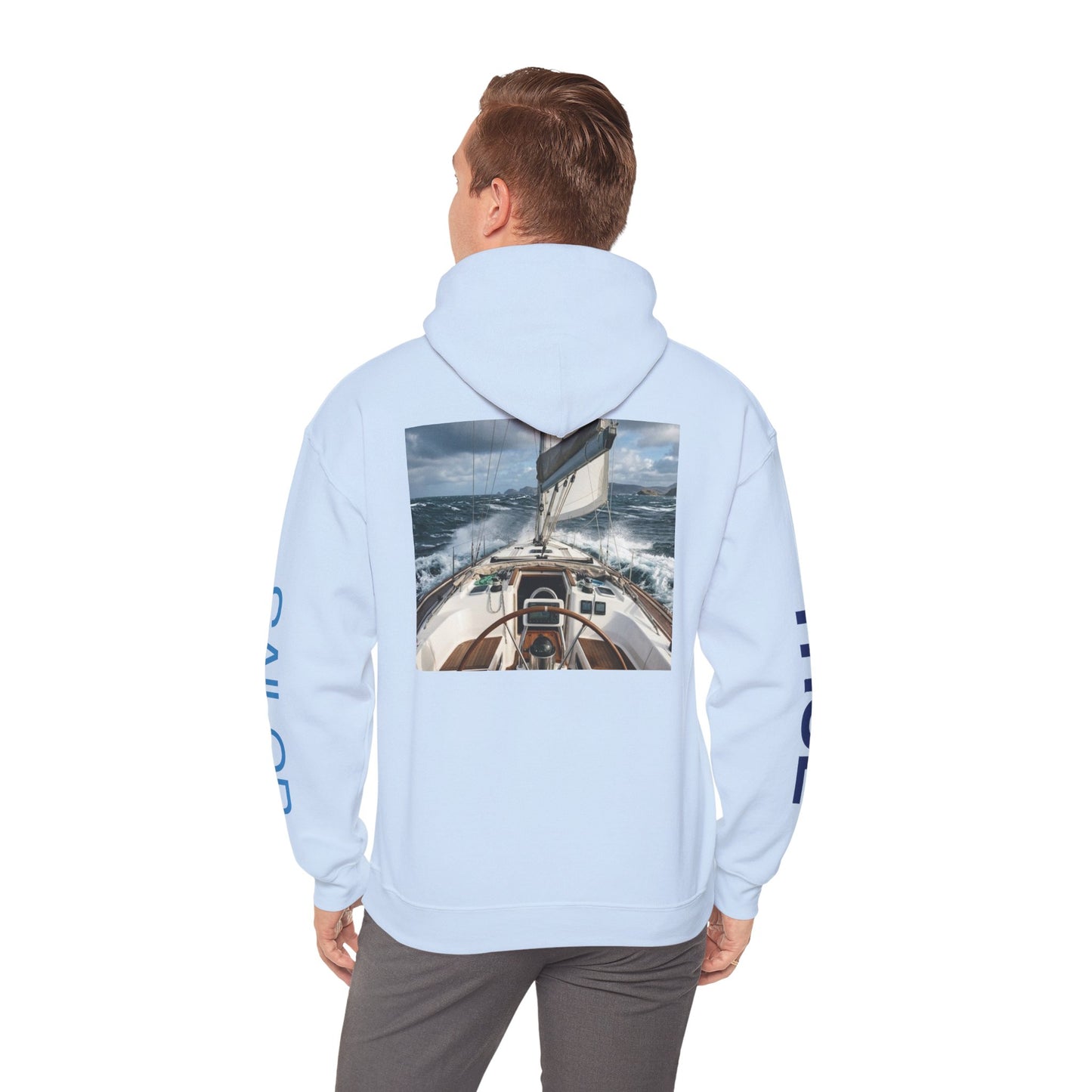 Sailor True Hoodie — Nautical Sailing Graphic Hooded Sweatshirt