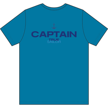 Captain Performance Tee | Nautical Sailboat|Logo Athletic Shirt | Sailing Gift for Men/Women | Moisture Wicking Ocean Apparel | UV Sun Protection Skipper Shirt