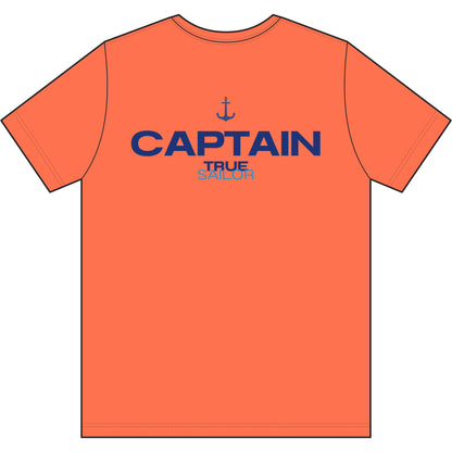 Captain Performance Tee | Nautical Sailboat|Logo Athletic Shirt | Sailing Gift for Men/Women | Moisture Wicking Ocean Apparel | UV Sun Protection Skipper Shirt