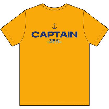 Captain Performance Tee | Nautical Sailboat|Logo Athletic Shirt | Sailing Gift for Men/Women | Moisture Wicking Ocean Apparel | UV Sun Protection Skipper Shirt