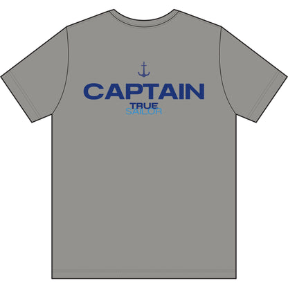 Captain Performance Tee | Nautical Sailboat|Logo Athletic Shirt | Sailing Gift for Men/Women | Moisture Wicking Ocean Apparel | UV Sun Protection Skipper Shirt