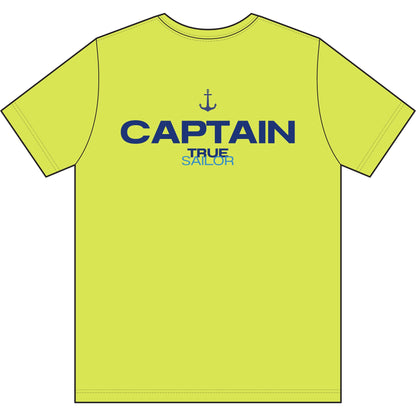 Captain Performance Tee | Nautical Sailboat|Logo Athletic Shirt | Sailing Gift for Men/Women | Moisture Wicking Ocean Apparel | UV Sun Protection Skipper Shirt