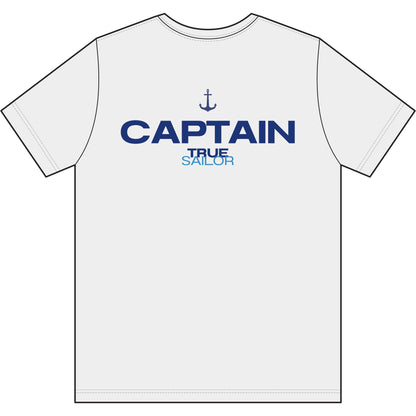 Captain Performance Tee | Nautical Sailboat|Logo Athletic Shirt | Sailing Gift for Men/Women | Moisture Wicking Ocean Apparel | UV Sun Protection Skipper Shirt