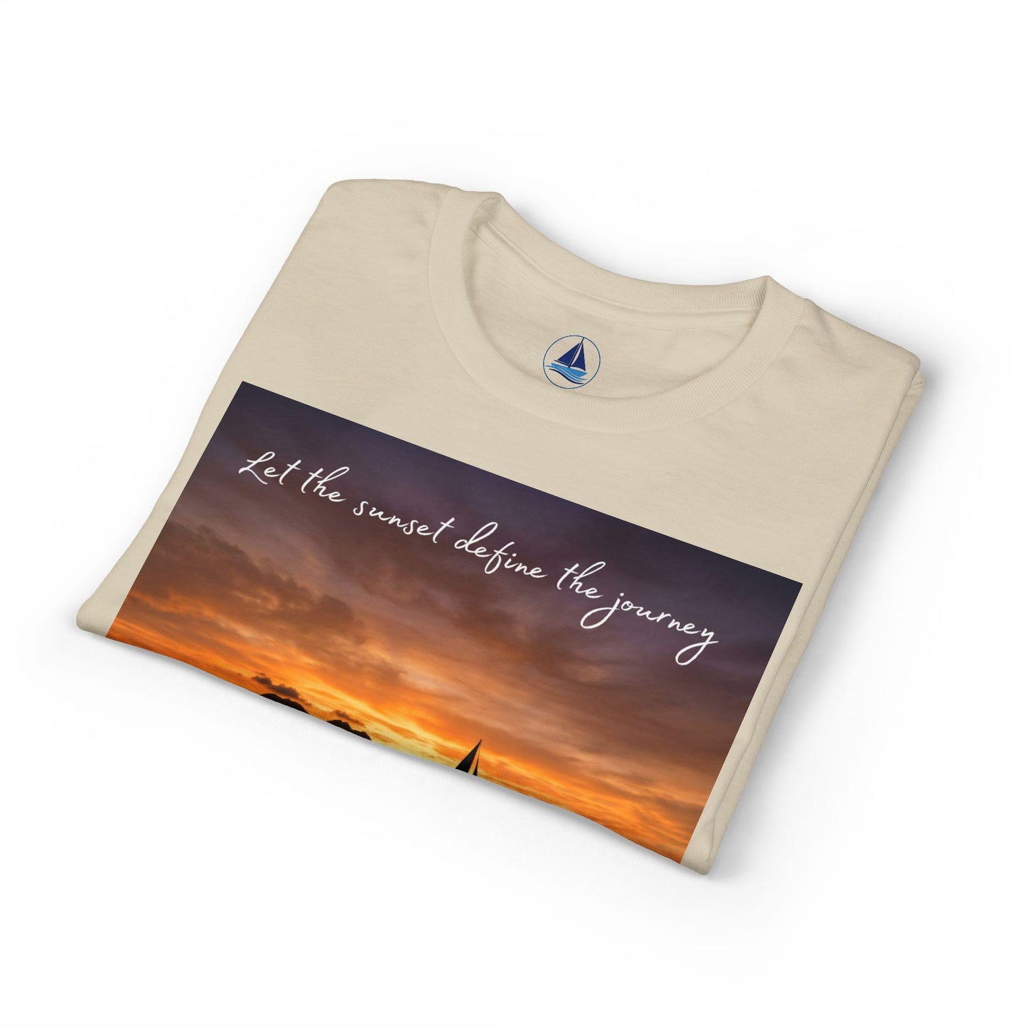 Sailing Sunset T-Shirt | Vintage Yacht Graphic Tee | Nautical Horizon Sailor Gift | Ocean Navigator Apparel | True Sailor Selected Crew