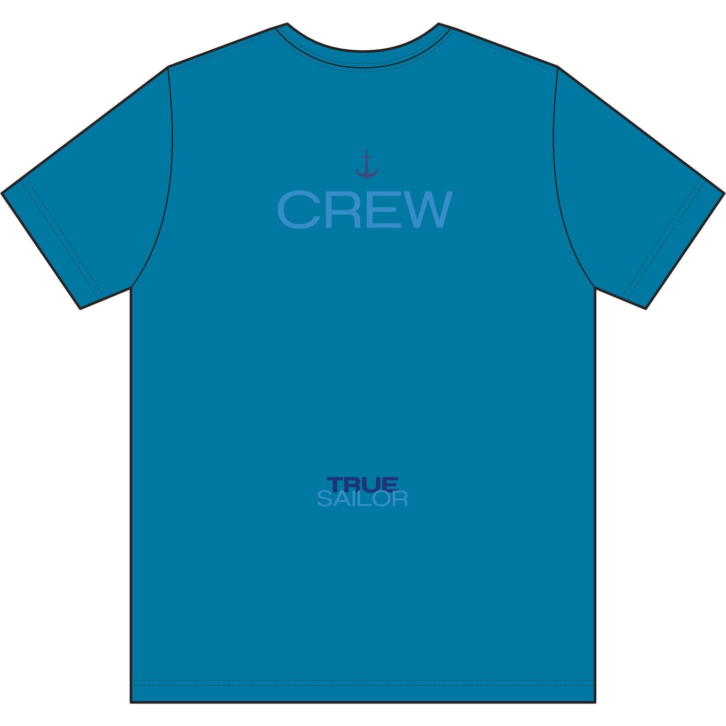 Crew Performance Tee - Nautical Sailboat Athletic Shirt - Sailing Gift for Men/Women - Matching Boat Crew Apparel - Moisture Wicking UV Sun Protection Shirt