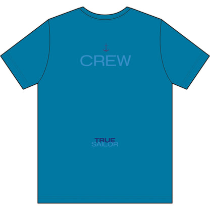 Crew Performance Tee - Nautical Sailboat Athletic Shirt - Sailing Gift for Men/Women - Matching Boat Crew Apparel - Moisture Wicking UV Sun Protection Shirt