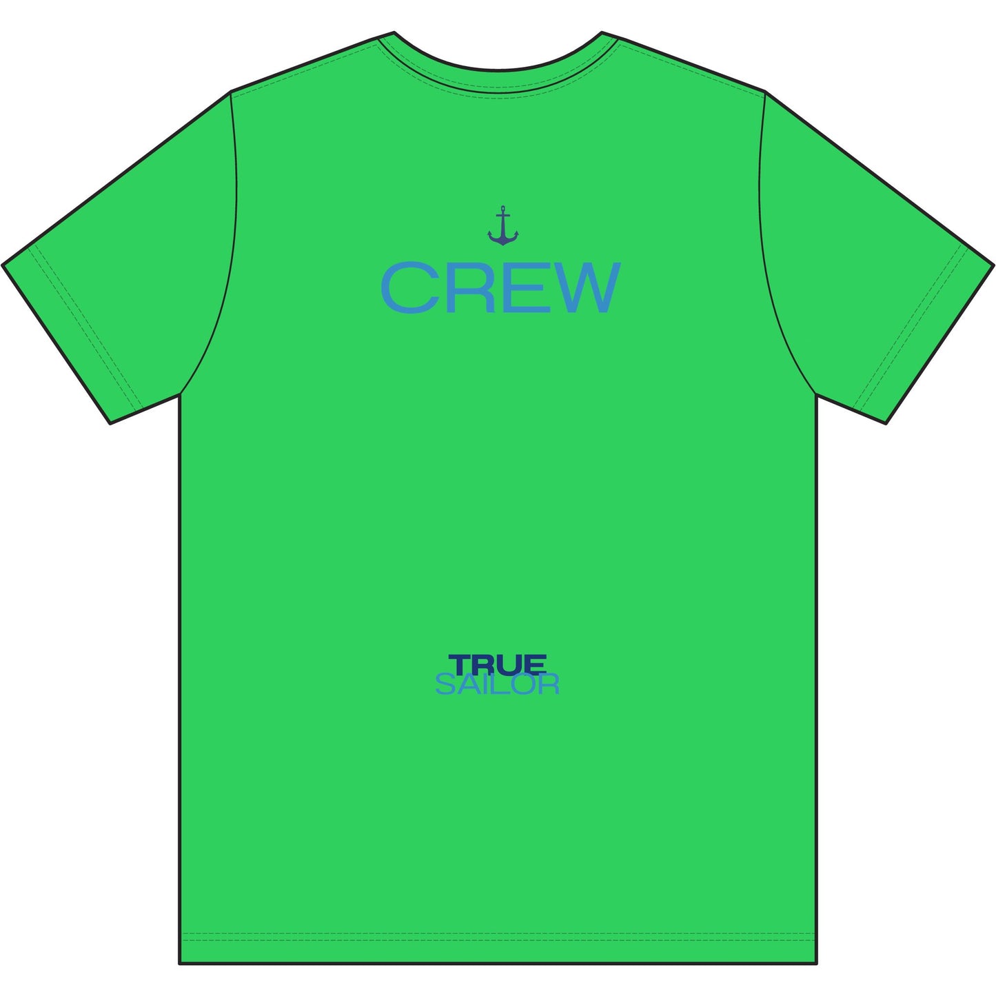 Crew Performance Tee - Nautical Sailboat Athletic Shirt - Sailing Gift for Men/Women - Matching Boat Crew Apparel - Moisture Wicking UV Sun Protection Shirt