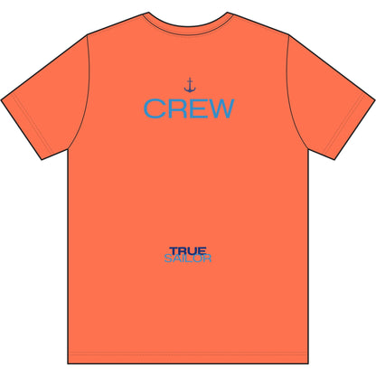 Crew Performance Tee - Nautical Sailboat Athletic Shirt - Sailing Gift for Men/Women - Matching Boat Crew Apparel - Moisture Wicking UV Sun Protection Shirt