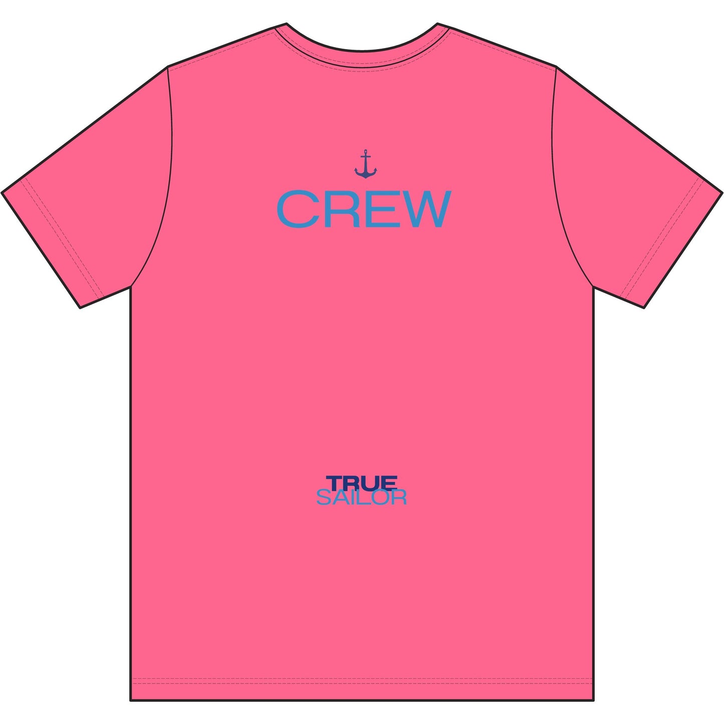 Crew Performance Tee - Nautical Sailboat Athletic Shirt - Sailing Gift for Men/Women - Matching Boat Crew Apparel - Moisture Wicking UV Sun Protection Shirt