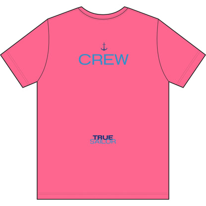 Crew Performance Tee - Nautical Sailboat Athletic Shirt - Sailing Gift for Men/Women - Matching Boat Crew Apparel - Moisture Wicking UV Sun Protection Shirt