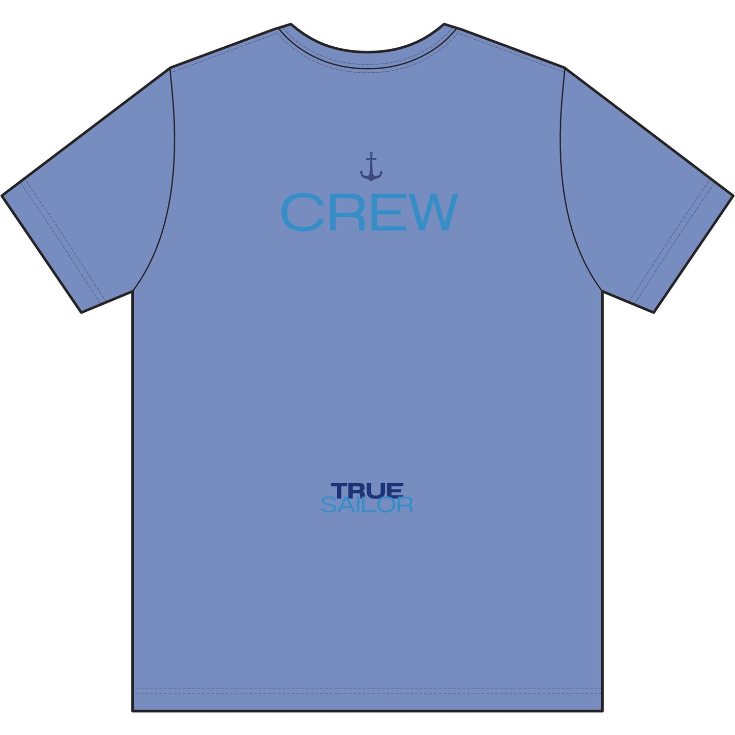 Crew Performance Tee - Nautical Sailboat Athletic Shirt - Sailing Gift for Men/Women - Matching Boat Crew Apparel - Moisture Wicking UV Sun Protection Shirt