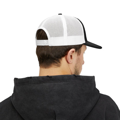 Nautical Snapback Trucker Cap - Sailboat Helm Mesh Hat - Sailing Gift for Men - Ocean Horizon Snapback - Premium Yacht Captain Boating Apparel
