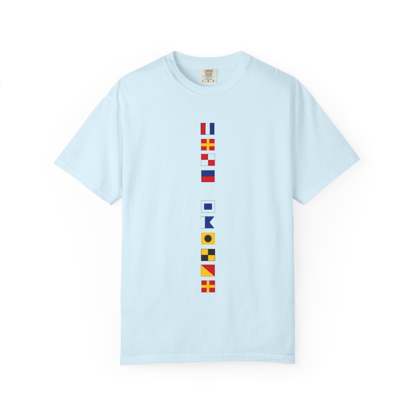 Nautical Signal Flag T-Shirt | Maritime Alphabet Graphic Tee | International Code Flags Shirt | Sailing Yacht Gift | Selected Crew Apparel