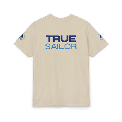 Sailing Sunset T-Shirt | Vintage Yacht Graphic Tee | Nautical Horizon Sailor Gift | Ocean Navigator Apparel | True Sailor Selected Crew