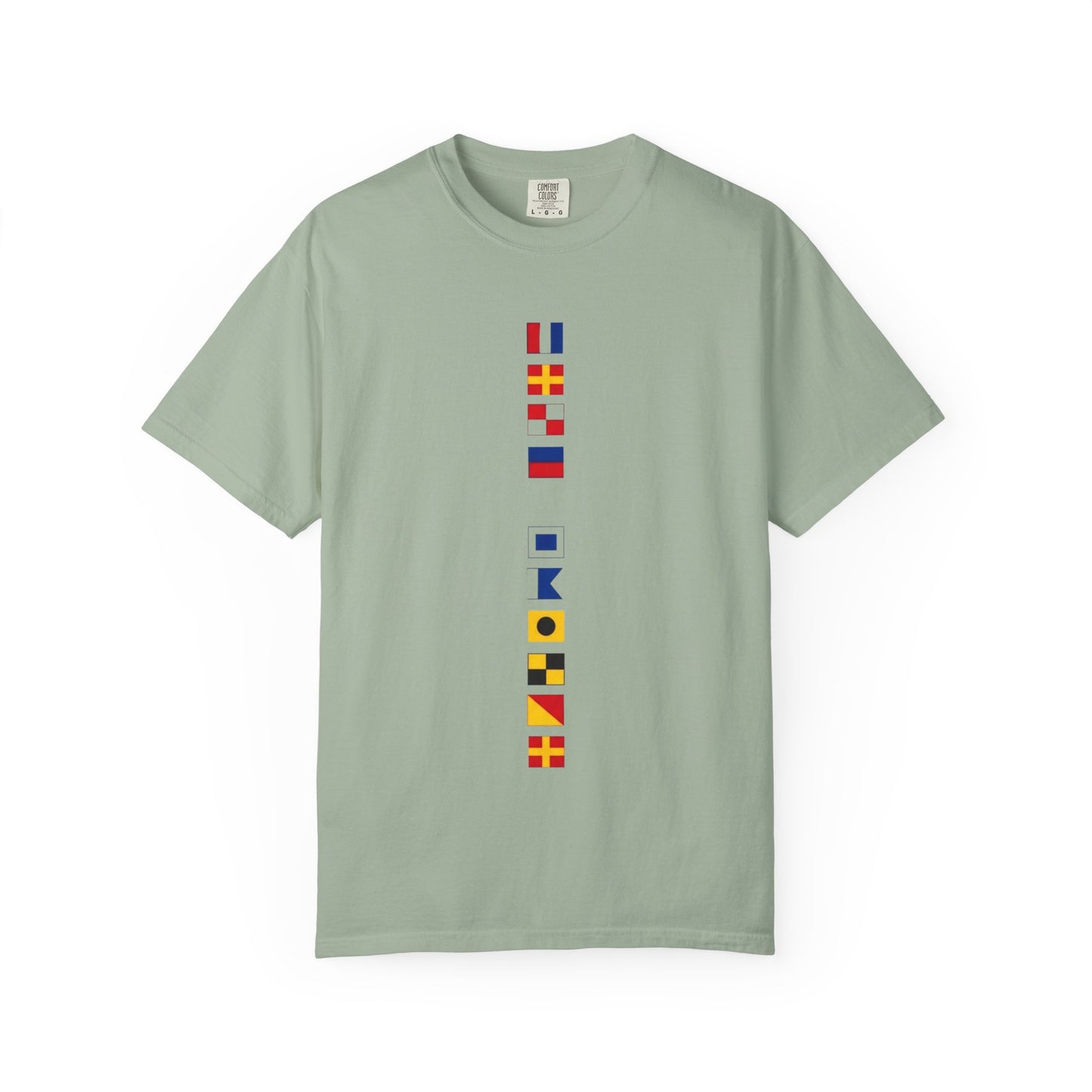 Nautical Signal Flag T-Shirt | Maritime Alphabet Graphic Tee | International Code Flags Shirt | Sailing Yacht Gift | Selected Crew Apparel